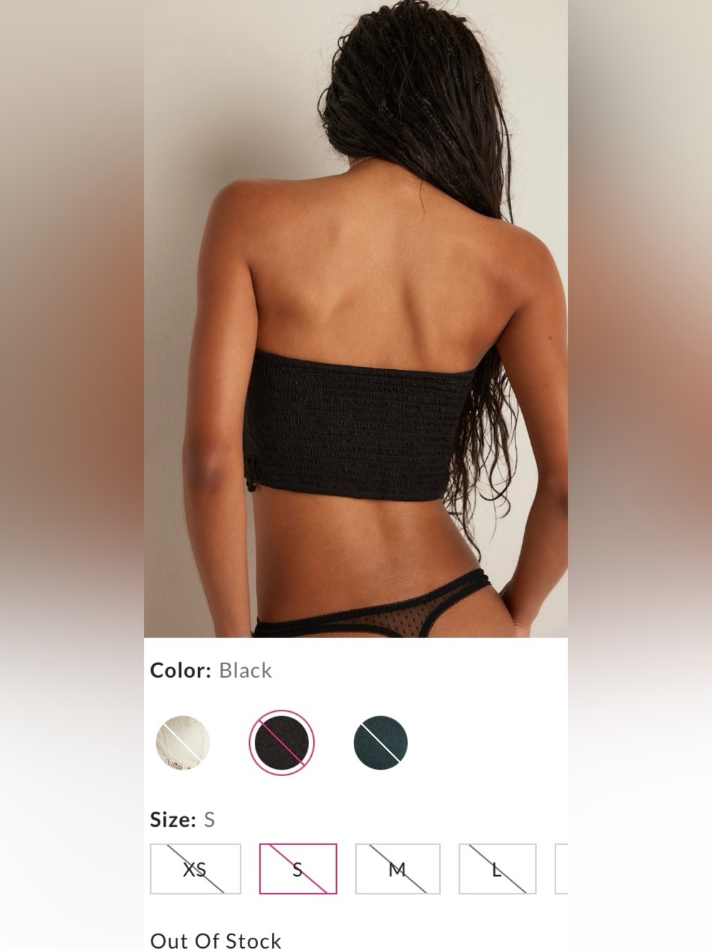 Free People FP One ~ Clara Corset ~ Small ~ Black ~ * NWT * - Picture 8 of 11